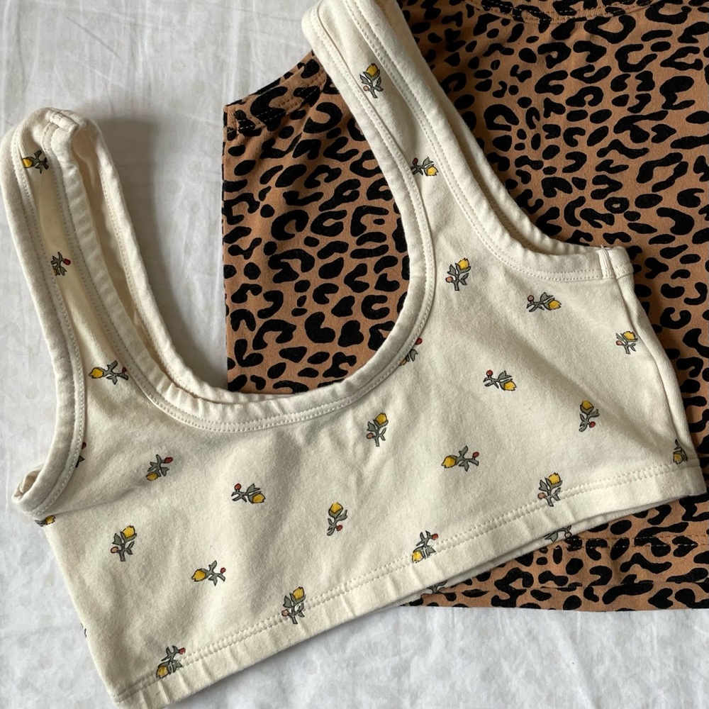 ARQ small wide-wrap bralette in Calico - excellent condition